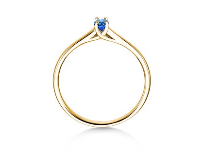 Verlobungsring Glow in 9K Gelbgold mit Saphir 0,25ct