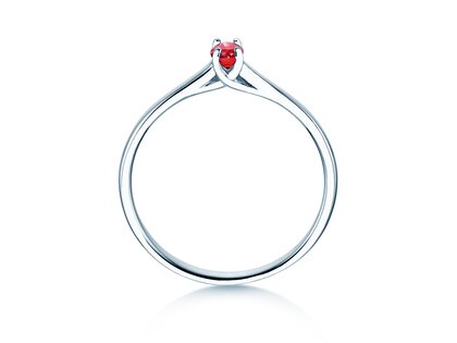 Verlobungsring Glow in 9K Weißgold mit Rubin 0,25ct