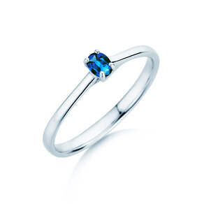 Verlobungsring Glow in 9K Weißgold mit Saphir 0,25ct