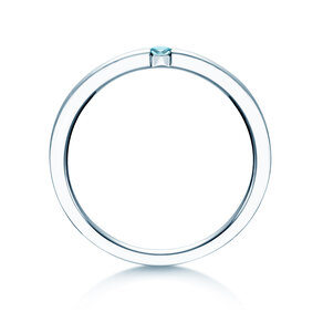 Verlobungsring Infinity Colour in 14K Weißgold mit Blautopas 0,05ct