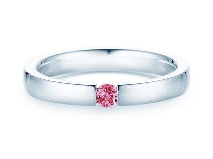 Verlobungsring Infinity Colour in Silber 925/- mit Pinker Turmalin 0,05ct