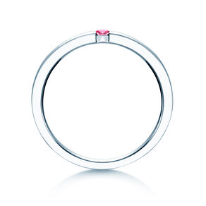 Verlobungsring Infinity Colour in Silber 925/- mit Pinker Turmalin 0,05ct