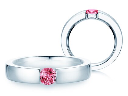 Verlobungsring Infinity Colour in 9K Weißgold mit Pinker Turmalin 0,50ct