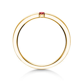 Verlobungsring Infinity Colour in 18K Gelbgold mit Rubin 0,10ct