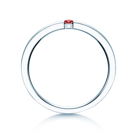 Verlobungsring Infinity Colour in Silber 925/- mit Rubin 0,03ct