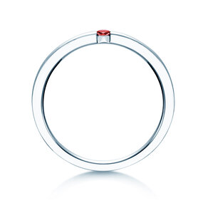 Verlobungsring Infinity Colour in 18K Weißgold mit Rubin 0,10ct