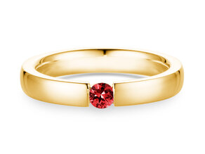 Verlobungsring Infinity Colour in 14K Gelbgold mit Rubin 0,15ct