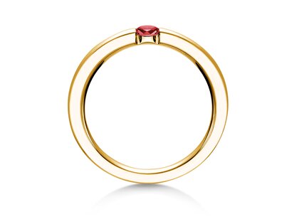 Verlobungsring Infinity Colour in 14K Gelbgold mit Rubin 0,15ct