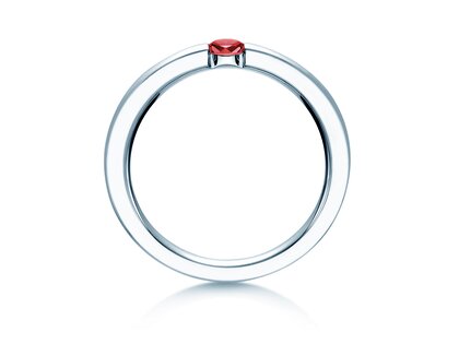 Verlobungsring Infinity Colour in 14K Weißgold mit Rubin 0,15ct