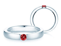 Verlobungsring Infinity Colour in Silber 925/- mit Rubin 0,15ct
