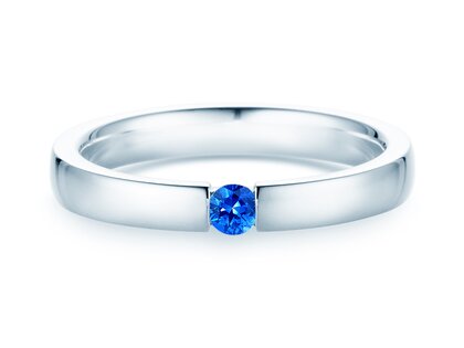 Verlobungsring Infinity Colour in Silber 925/- mit Saphir 0,03ct