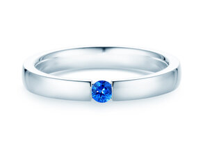 Verlobungsring Infinity Colour in Silber 925/- mit Saphir 0,03ct