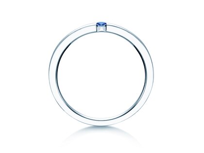 Verlobungsring Infinity Colour in Silber 925/- mit Saphir 0,03ct