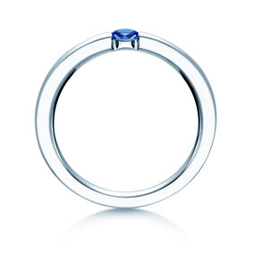 Verlobungsring Infinity Colour in Silber 925/- mit Saphir 0,15ct