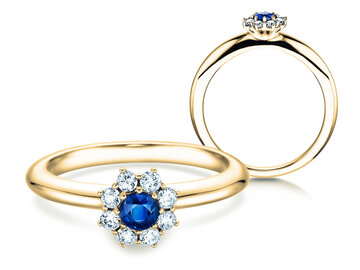 Verlobungsring Lovely in Gelbgold