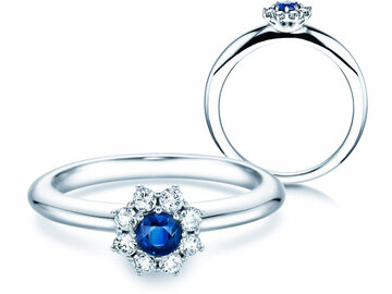 Verlobungsring Lovely in 14K Weißgold
