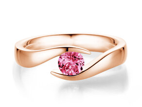 Verlobungsring Twist Colour in 18K Roségold mit Pinker Turmalin 0,50ct