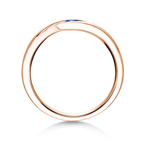 Verlobungsring Twist Colour in 14K Roségold mit Saphir 0,05ct