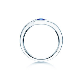 Verlobungsring Twist Colour in 14K Weißgold mit Pinker Turmalin 0,50ct