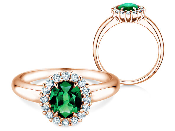 Verlobungsring Windsor Royal in Roségold