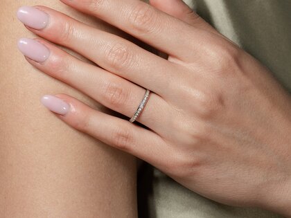 Verlobungsring Alliance in 14K Gelbgold mit Diamanten 0,21ct G/SI