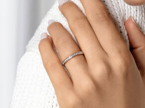 Verlobungsring Alliance in 14K Gelbgold mit Diamanten 0,30ct G/SI
