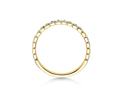 Verlobungsring Balance in 9K Gelbgold mit Diamanten 0,50ct G/SI