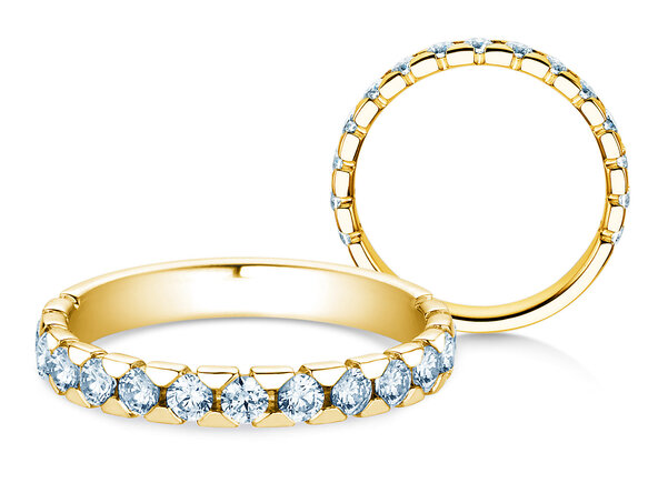Verlobungsring Balance in 14K Gelbgold mit Diamanten 0,75ct G/SI