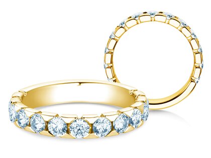 Verlobungsring Balance in 14K Gelbgold mit Diamanten 1,30ct G/SI