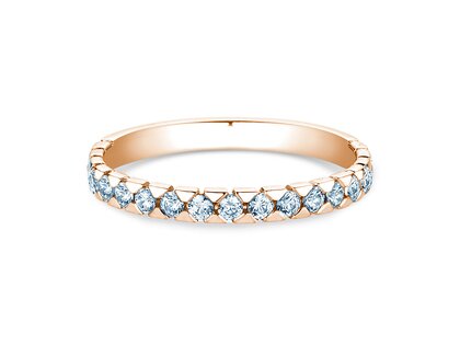 Verlobungsring Balance in 18K Roségold mit Diamanten 0,50ct G/SI