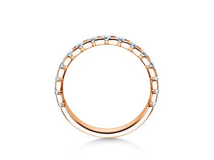 Verlobungsring Balance in 14K Roségold mit Diamanten 0,75ct G/SI