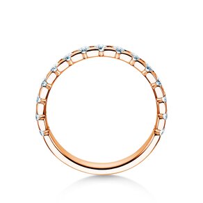 Verlobungsring Balance in 14K Roségold mit Diamanten 0,75ct G/SI