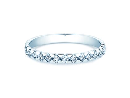 Verlobungsring Balance in 9K Weißgold mit Diamanten 0,50ct G/SI