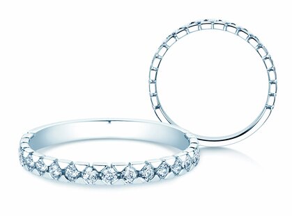 Verlobungsring Balance in 14K Weißgold mit Diamanten 0,50ct G/SI