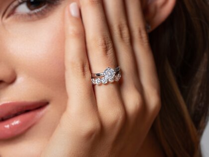 Verlobungsring Bliss in 14K Weißgold mit Diamanten 1,00ct G/SI