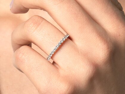 Verlobungsring Dawn in 14K Weißgold mit Diamanten 0,53ct G/SI