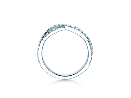 Verlobungsring Diamond Curve in 14K Weißgold mit Diamant 0,40ct G/SI