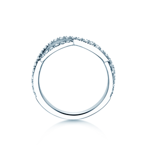 Verlobungsring Diamond Curve in 14K Weißgold mit Diamant 0,40ct G/SI