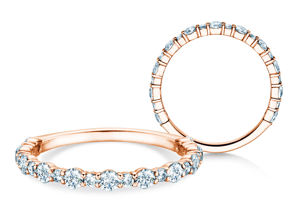 Verlobungsring Diamond Pulse in 14K Roségold mit Diamanten 0,59ct G/SI