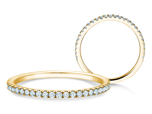 Verlobungsring Dusk in 9K Weißgold mit Diamanten 0,25ct G/SI