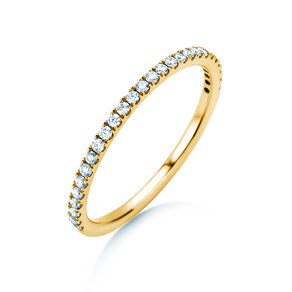 Verlobungsring Dusk in 9K Gelbgold mit Diamanten 0,25ct G/SI