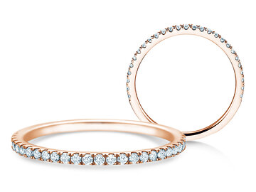 Verlobungsring Dusk in 9K Weißgold mit Diamanten 0,25ct G/SI