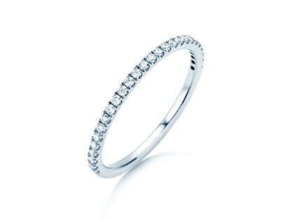 Verlobungsring Dusk in 9K Weißgold mit Diamanten 0,25ct G/SI