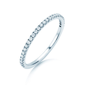 Verlobungsring Dusk in 9K Weißgold mit Diamanten 0,25ct G/SI
