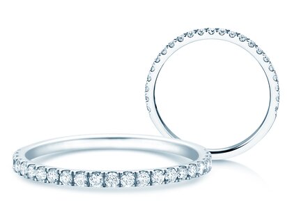 Verlobungsring Dusk in 14K Weißgold mit Diamanten 0,35ct G/SI