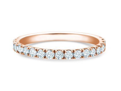 Verlobungsring Dusk in 9K Roségold mit Labordiamanten 0,55ct E/VS