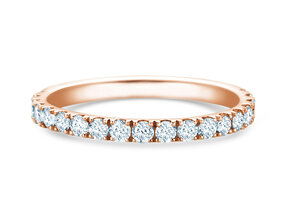 Verlobungsring Dusk in 9K Roségold mit Labordiamanten 0,55ct E/VS