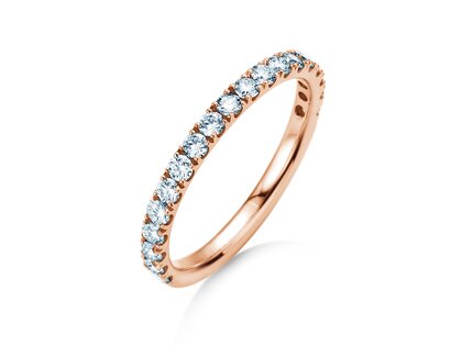 Verlobungsring Dusk in 9K Roségold mit Labordiamanten 0,55ct E/VS
