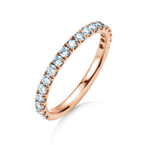 Verlobungsring Dusk in 9K Roségold mit Labordiamanten 0,55ct E/VS