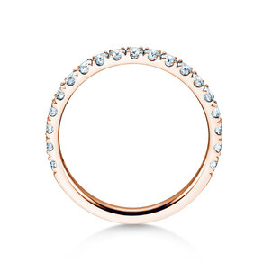 Verlobungsring Dusk in 9K Roségold mit Labordiamanten 0,55ct E/VS